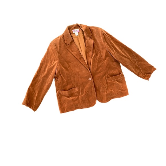 Vintage trissi's Woman Velvet Blazer Size 42 Cotton Made in Japan 80s Jacket - Picture 2 of 6